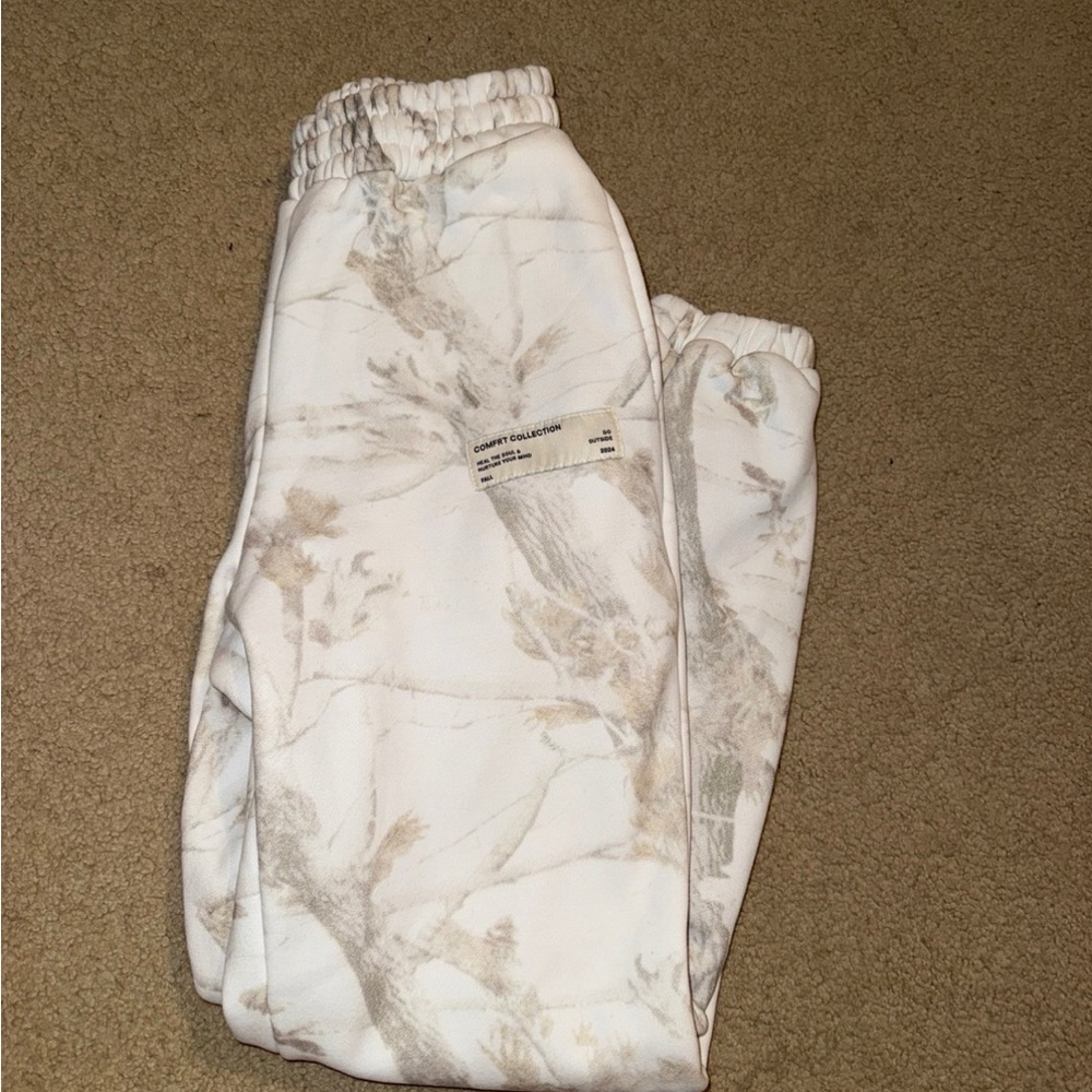 Cozy White Joggers